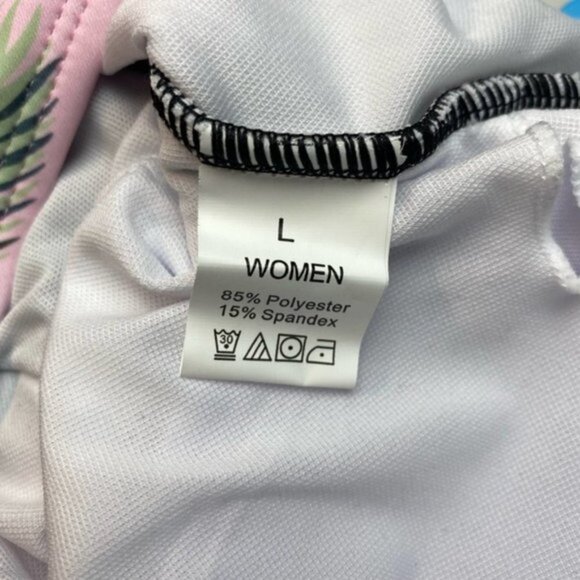 NWT IFFEI One Piece Swimsuit Palm Print Sz XL - Picture 7 of 7